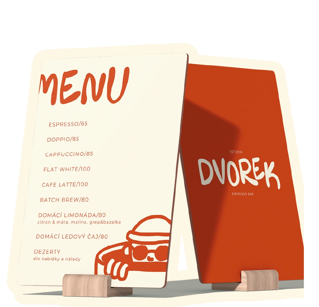 Dvorek menu